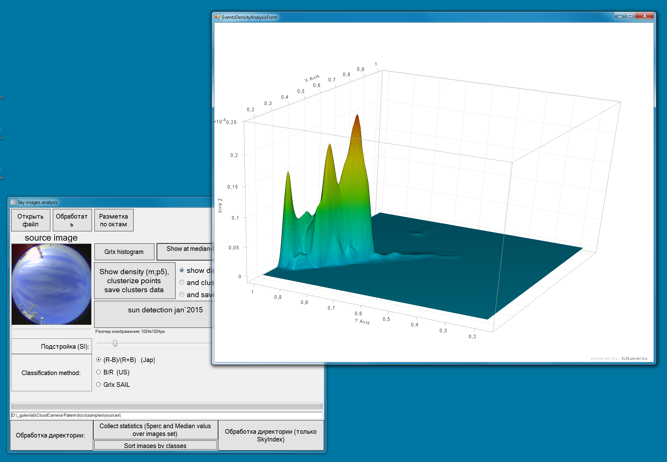 Weather analysis tools created at SAIL – enhanced by ILNumerics